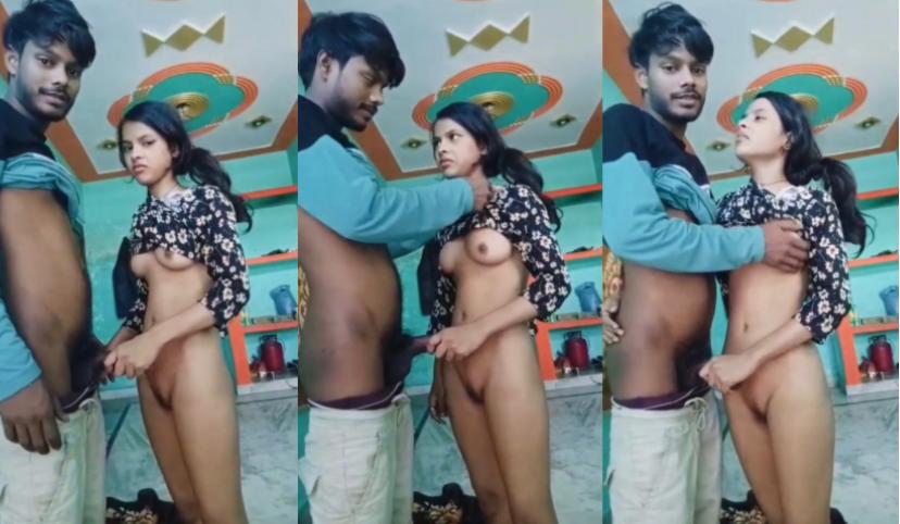 Village Girl Alone Enjoying With Her bf